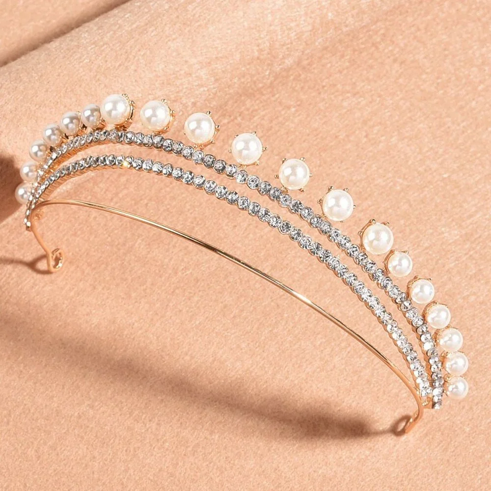 Goddess Crown for Wedding Bride Birthday Princess Bridal Shower Hair Accessories